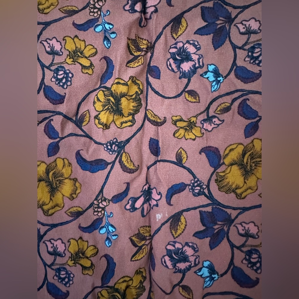 For Love & Lemons Mauve Floral Dress Open Back Size Medium - Picture 7 of 7